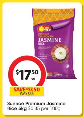 Sunrice Premium Jasmine Rice 5kg