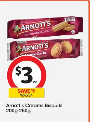 Arnott's Creams Biscuits