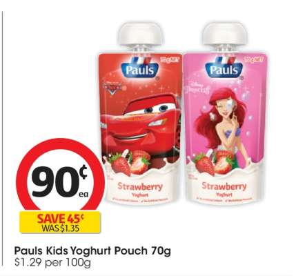 Pauls Kids Yoghurt Pouch 70g