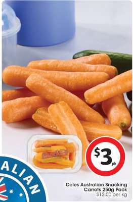Coles Australian Snacking Carrots