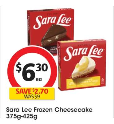 Sara Lee Frozen Cheesecake