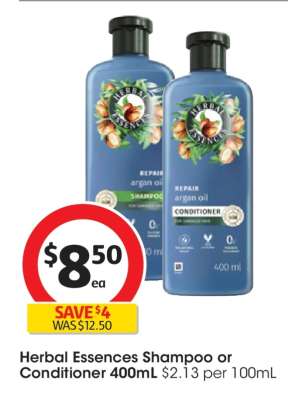 Herbal Essences Shampoo or Conditioner 400ml