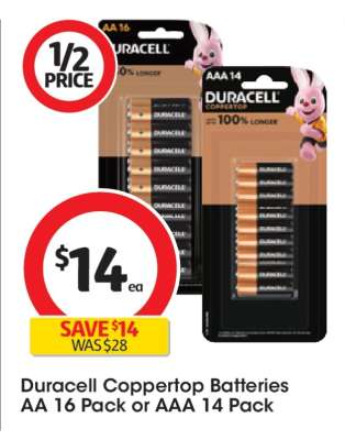 Duracell Coppertop Batteries