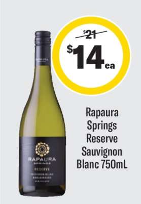 Rapaura Springs Reserve Sauvignon Blanc 750mL