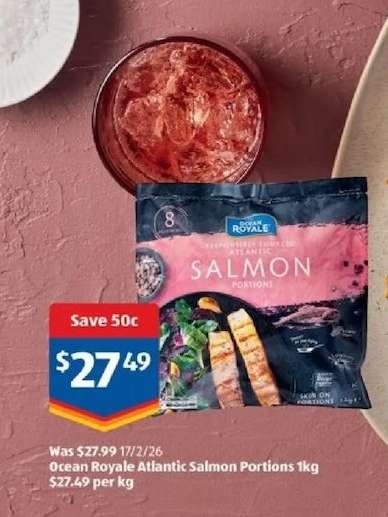 Ocean Royale Atlantic Salmon Portions 1kg