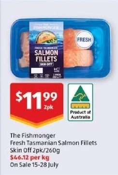 The Fishmonger Fresh Tasmanian Salmon Fillets