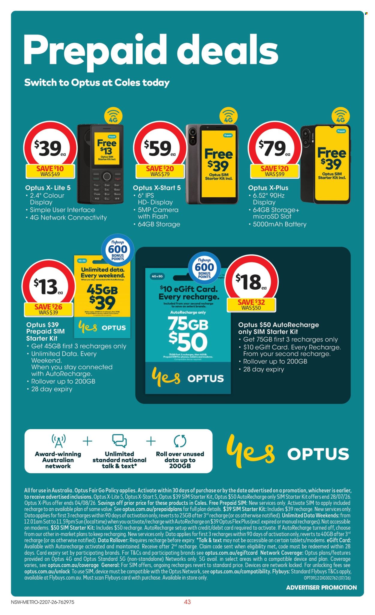 Coles catalogue - 22 Jul 2026 - 28 Jul 2026. Page 43