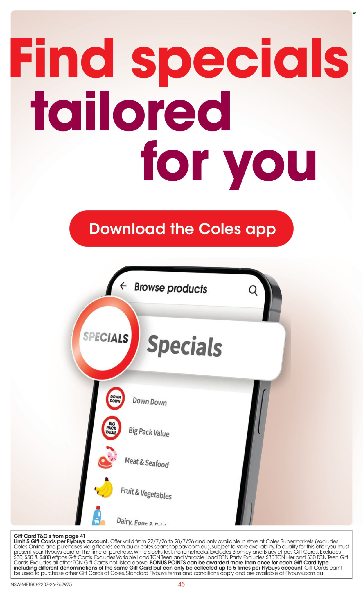 Coles catalogue - 22 Jul 2026 - 28 Jul 2026. Page 45