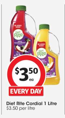 Diet Rite Cordial 1 Litre