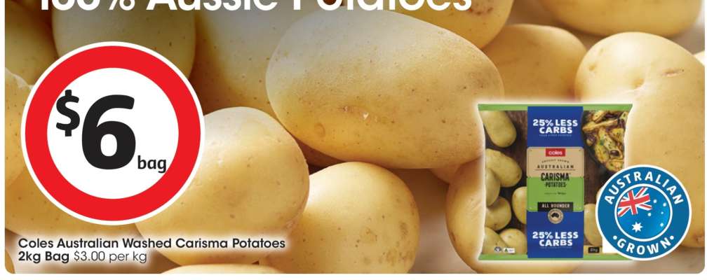 Coles Australian Washed Carisma Potatoes
