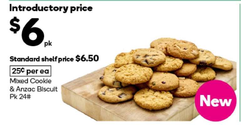 Mixed Cookie & Anzac Biscuit Pk 24#