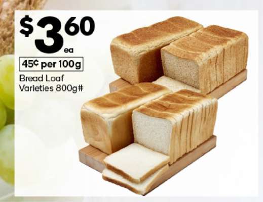 Bread Loaf Varieties 800g