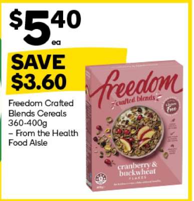 Freedom Crafted Blends Cereals 360-400g
