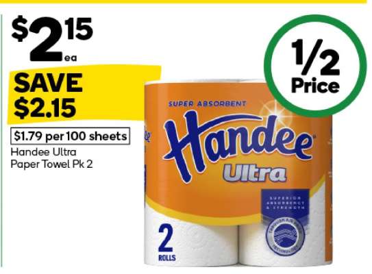 Handee Ultra Paper Towel Pk 2