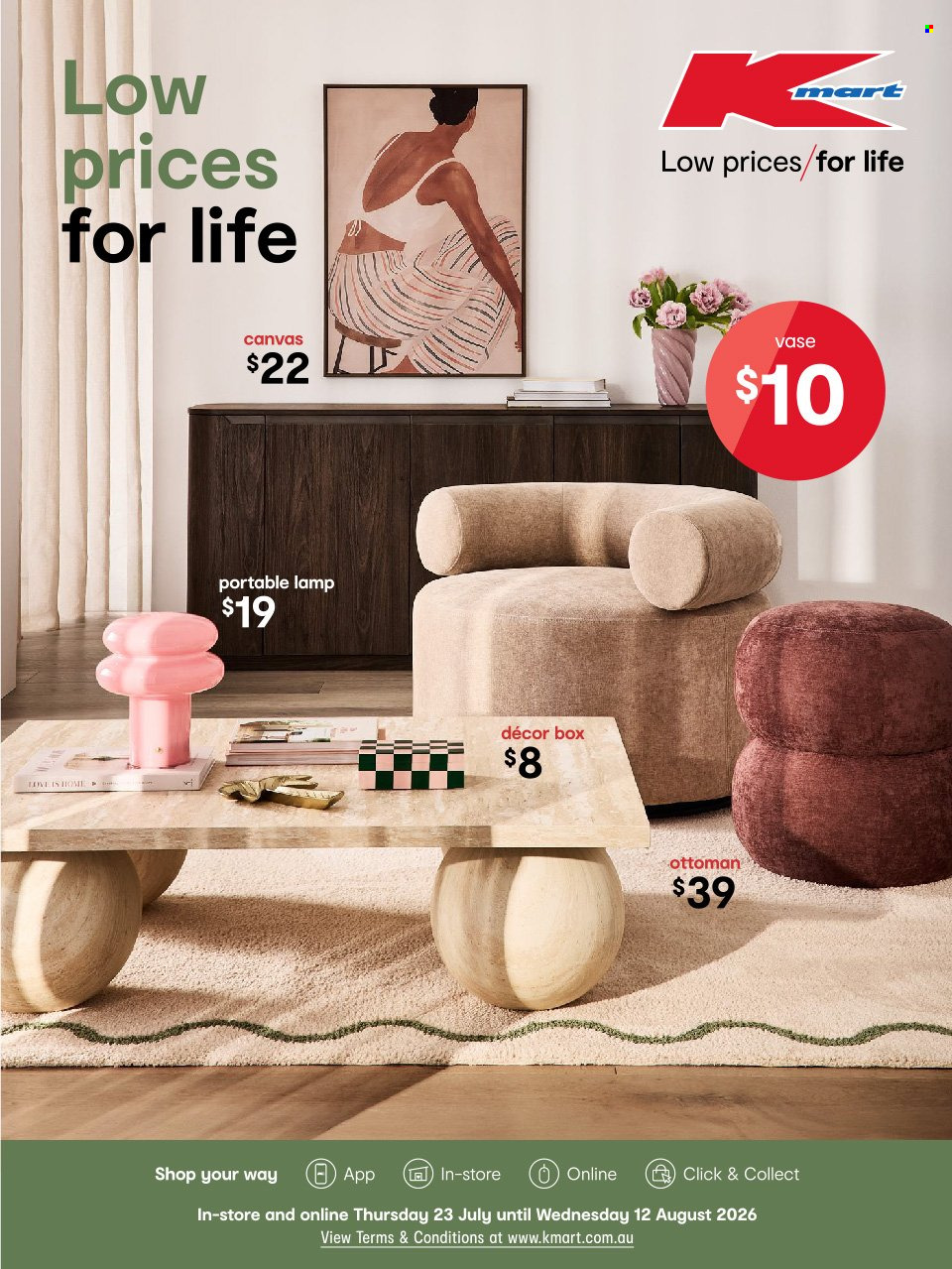 Kmart catalogue - 23 Jul 2026 - 12 Aug 2026. Page 1
