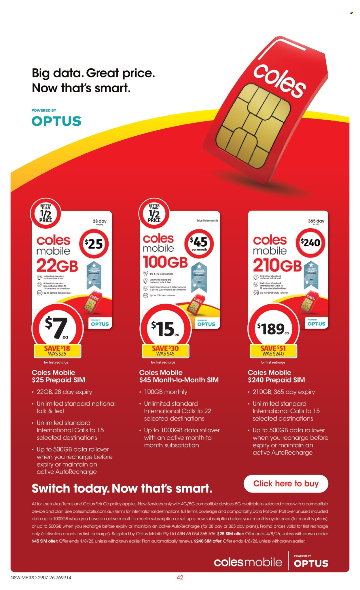 Coles catalogue - 29 Jul 2026 - 4 Aug 2026. Page 42