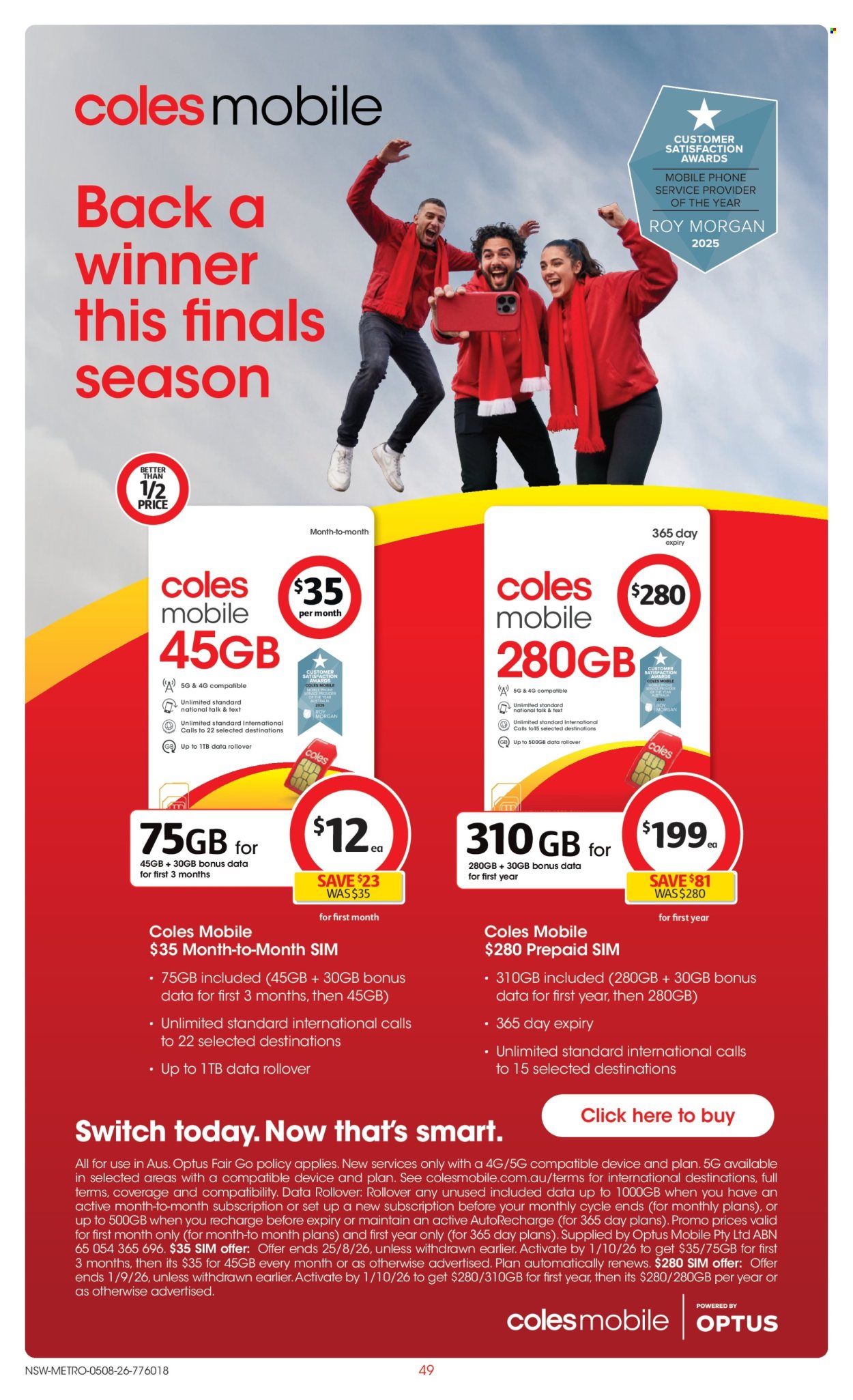 Coles catalogue - 5 Aug 2026 - 11 Aug 2026. Page 49
