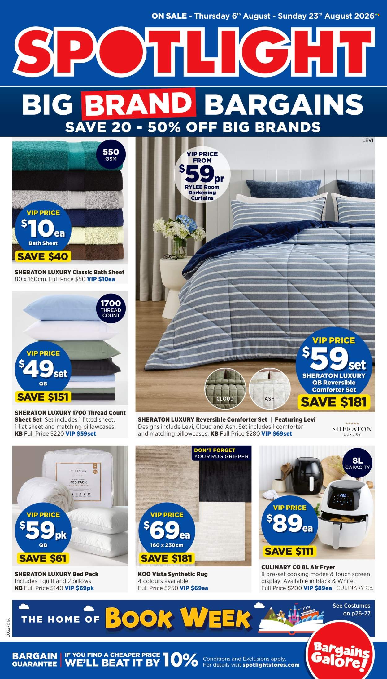 Spotlight catalogue - 6 Aug 2026 - 23 Aug 2026. Page 1