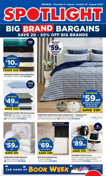 Spotlight Catalogue - 6 Aug 2026 - 23 Aug 2026.