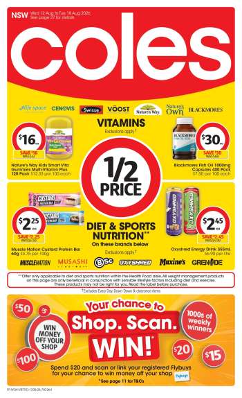Coles Catalogue - 12 Aug 2026 - 18 Aug 2026.