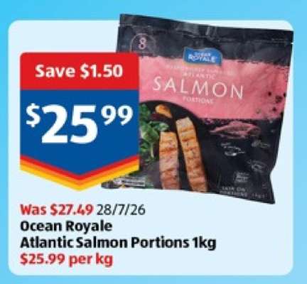 Ocean Royale Atlantic Salmon Portions 1kg