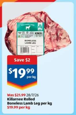 Killarnee Rolled Boneless Lamb Leg