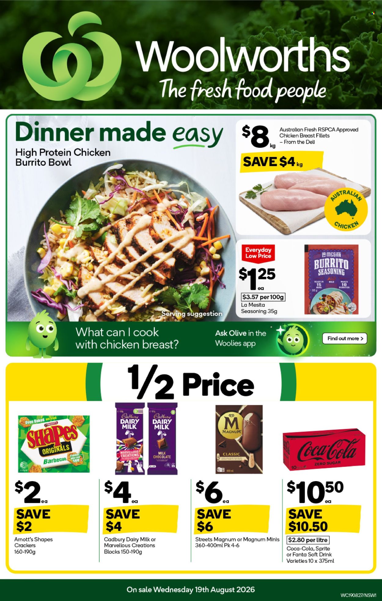 Woolworths catalogue - 19 Aug 2026 - 25 Aug 2026. Page 1