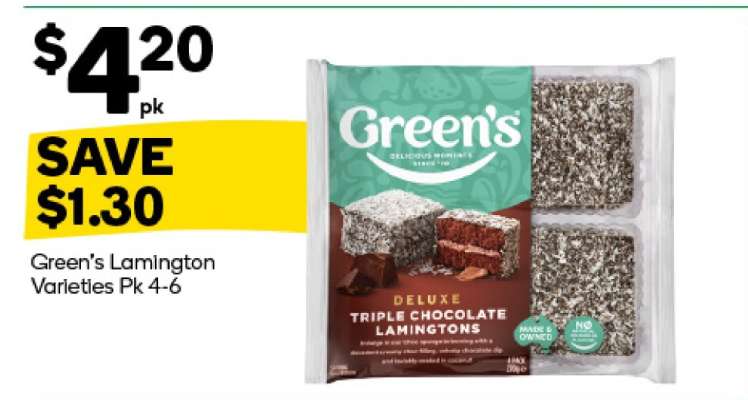 Green's Lamington Varieties Pk 4-6