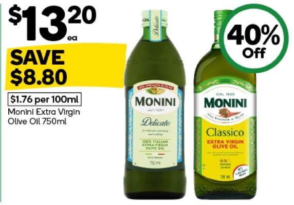 Monini Extra Virgin Olive Oil 750mL