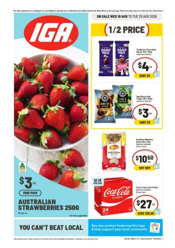 IGA Catalogue - 19 Aug 2026 - 25 Aug 2026.