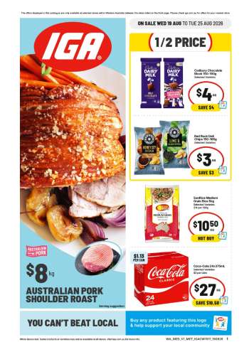 IGA Catalogue - 19 Aug 2026 - 25 Aug 2026.