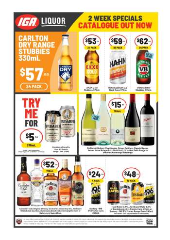 IGA LIQUOR Catalogue - 12 Aug 2026 - 25 Aug 2026.
