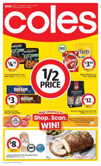 Coles Catalogue - 19 Aug 2026 - 25 Aug 2026.