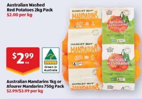 Australian Washed Red Potatoes 2kg Pack