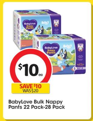BabyLove Bulk Nappy Pants 22 Pack-28 Pack