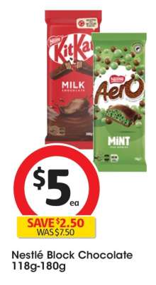 Nestlé Block Chocolate 118g-180g