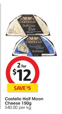 Castello Half Moon Cheese 150g