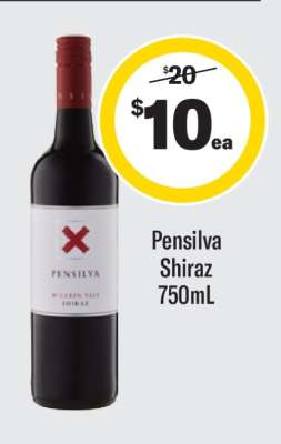 Pensilva Shiraz 750mL
