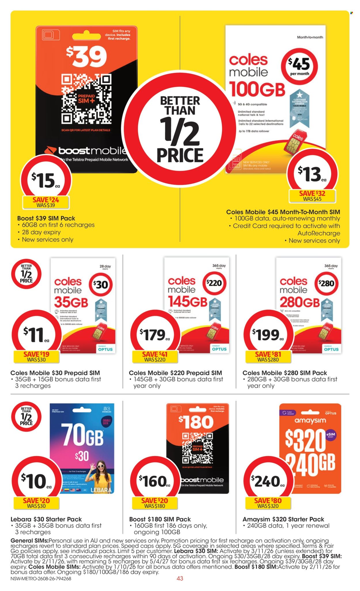 Coles catalogue - 26 Aug 2026 - 1 Sep 2026. Page 43