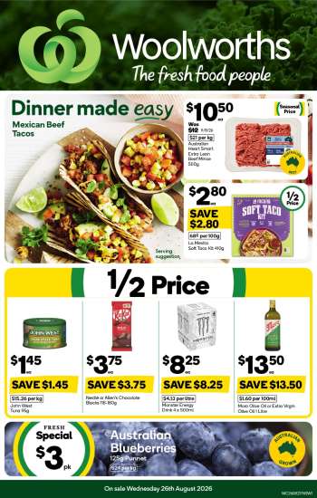 Woolworths Catalogue - 26 Aug 2026 - 1 Sep 2026.