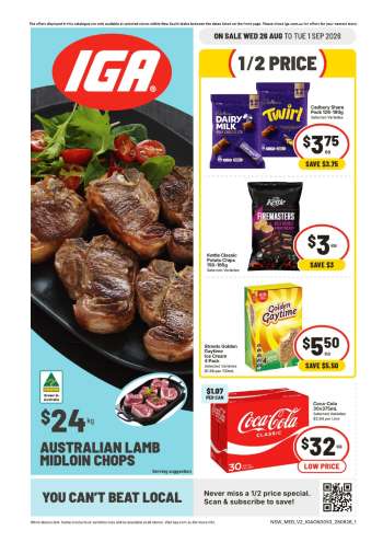 IGA Catalogue - 26 Aug 2026 - 1 Sep 2026.
