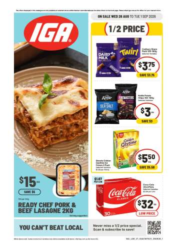 IGA Catalogue - 26 Aug 2026 - 1 Sep 2026.