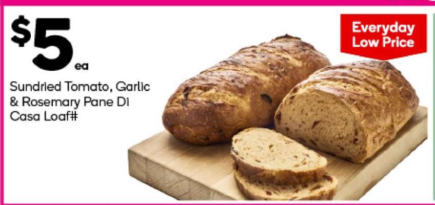 Sundried Tomato, Garlic & Rosemary Pane DI Casa Loaf#