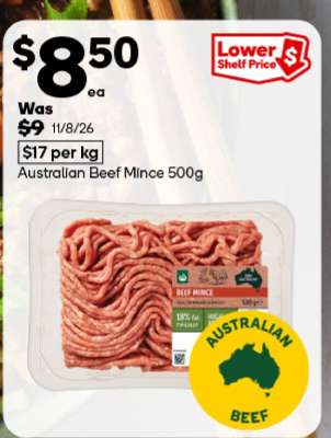Australian Beef Mince 500g