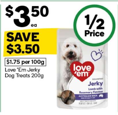 Love Em Jerky Dog Treats 200g