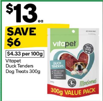 Vitapet Duck Tenders Dog Treats 300g