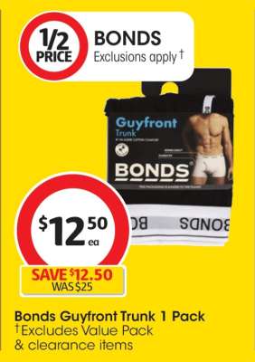 Bonds Guyfront Trunk 1 Pack