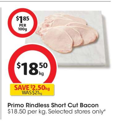 Primo Rindless Short Cut Bacon