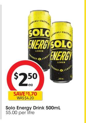 Solo Energy Drink 500mL