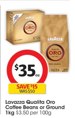 Lavazza Qualita Oro Coffee Beans or Ground 1kg